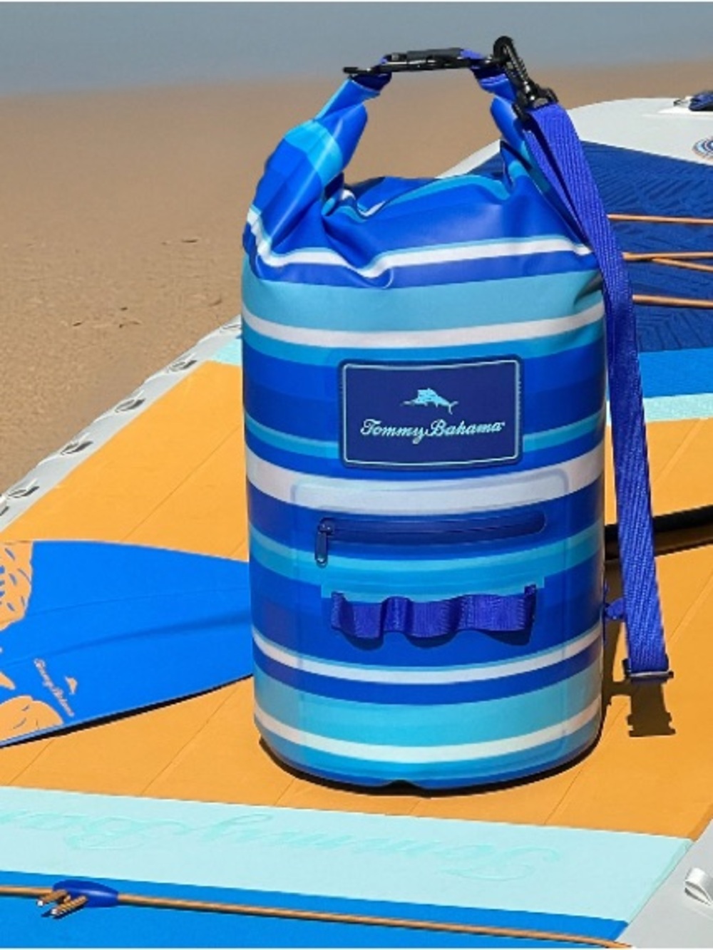 Tommy Bahama Blue Stripe Waterproof Dry Bag -